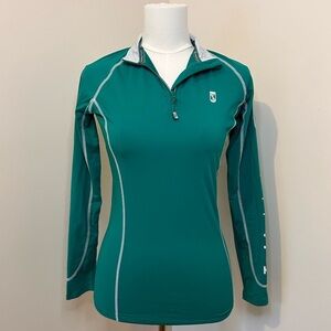 Tredstep Ireland Futura Long Sleeve Equestrian Sport Top 1/4 Zip Size XS (2-4)
